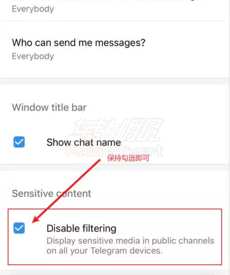 电报 Telegram 群组敏感内容怎么解锁？电报解除18+禁用教程3.png