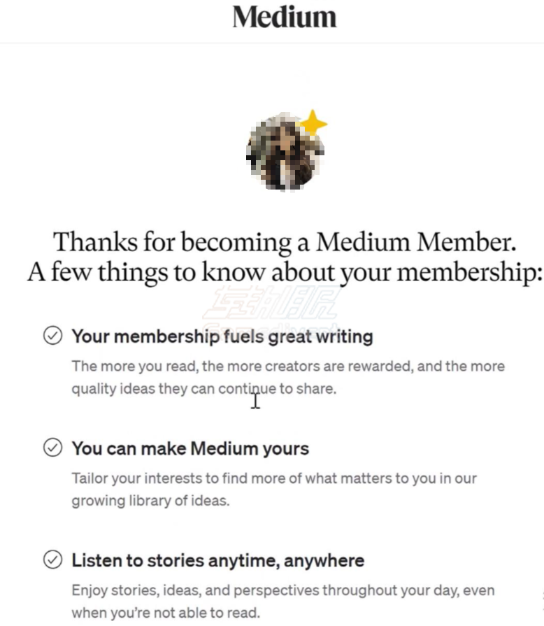 支付成功 Medium,Medium是什么,Mediumz注册,Medium会员,Medium Member,Medium官网,Medium账号,文章创作,Medium下载