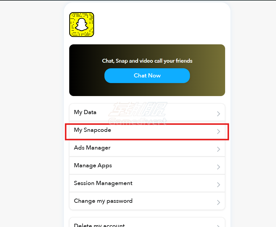 点击My Snapcode Snapchat,Snapchat功能, 阅后即焚机制,Snapchat账号购买, Snap Map定位,Snapchat下载,Snapchat如何访问, Snapchat注册步骤, Snapchat删除账号,Snapchat用户画像分析, 如何用Snapchat推广产品,Snapchat常见问题