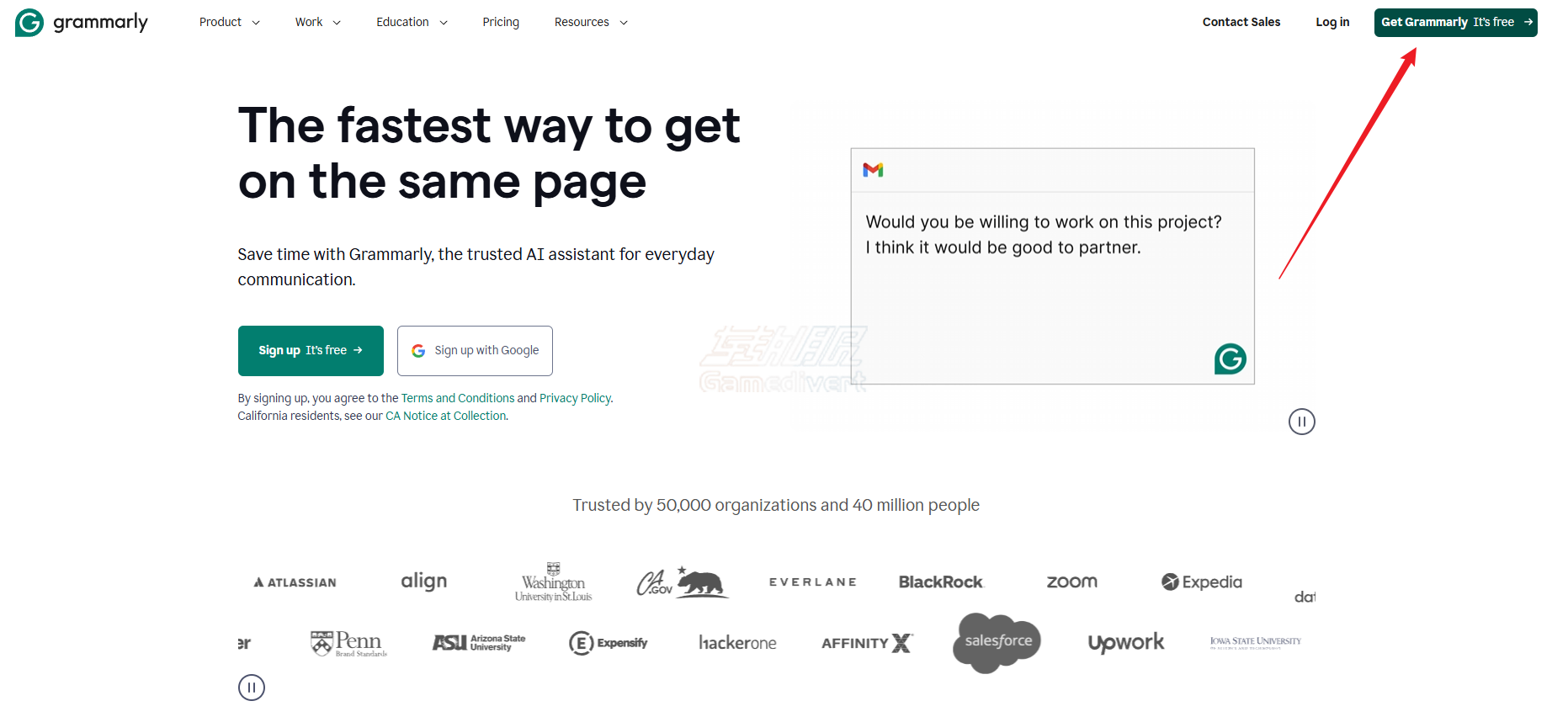 访问Grammarly官网,点击右上角按钮进行注册 Grammarly,Grammarly会员充值,Grammarly高级会员,Grammarly优惠价格,Grammarly语法检查,Grammarly低价充值,Grammarly学术写作,Grammarly共享账号,Grammarly独享会员,Grammarly官方正版,Grammarly使用教程,Grammarly安装指南,Grammarly功能对比,Grammarly价格对比