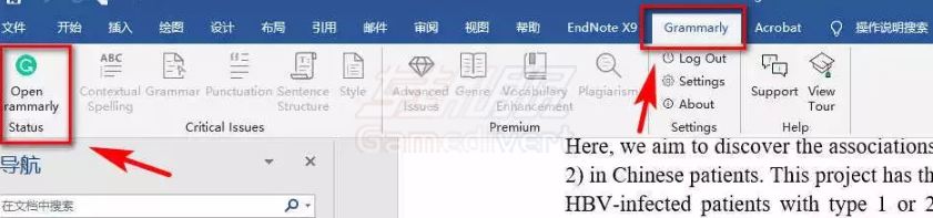 打开Word文档,菜单栏会出现Grammarly选项卡 Grammarly,Grammarly会员充值,Grammarly高级会员,Grammarly优惠价格,Grammarly语法检查,Grammarly低价充值,Grammarly学术写作,Grammarly共享账号,Grammarly独享会员,Grammarly官方正版,Grammarly使用教程,Grammarly安装指南,Grammarly功能对比,Grammarly价格对比