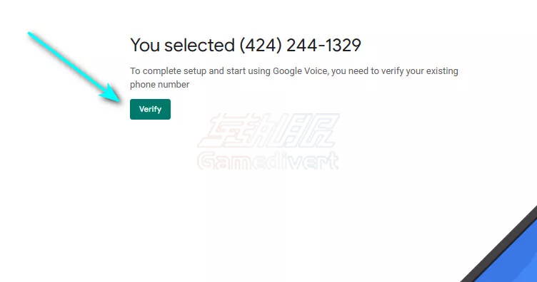 点击你想要的号码 点击你想要的号码,再点击【Verify】。.png