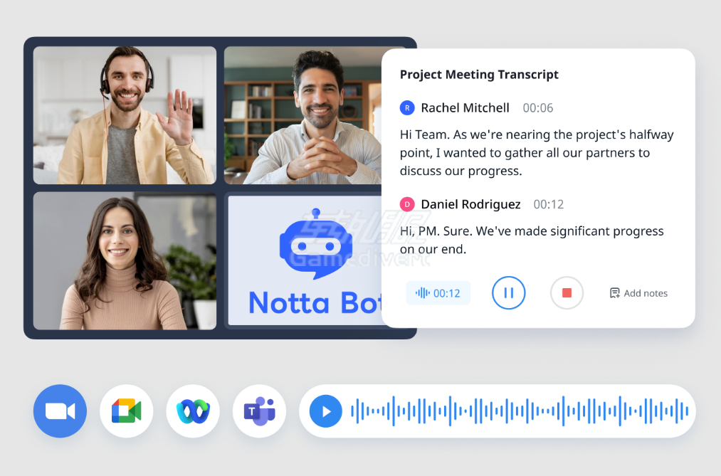 Notta, Notta AI,语音转文字, 录音转文字, 会议纪要, AI会议助手, 办公神器, 效率工具, 实时转写, 语音识别, Notta会员, Notta代充, Notta Pro, Notta使用教程, Otter平替