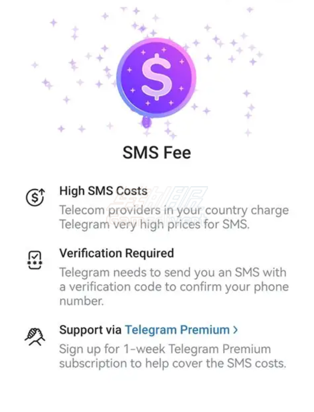 显示SMS Fee Telegram, 电报, 飞机,Telegram注册, Telegram注册教程, Telegram收不到验证码, 电报注册, 电报验证码解决, TG注册指南, Telegram注册失败, Telegram功能介绍,电报使用技巧, Telegram新手入门