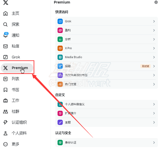 推特会员怎么买,没信用卡怎么买Twitter会员,X平台金标代办,推特Premium多少钱.png